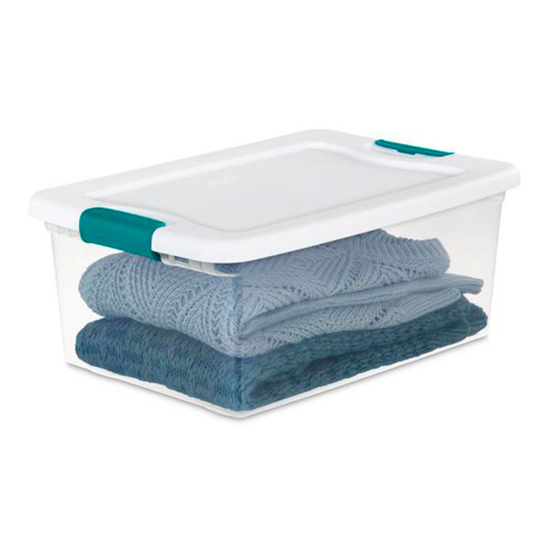 Sterilite 12 Sets of 15 Quart Latch Lid Tote & 6 Sets of 25 Quart Latch Lid Tote