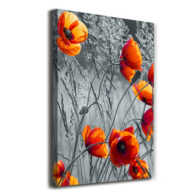 Field Poppies - Wrapped Canvas Print