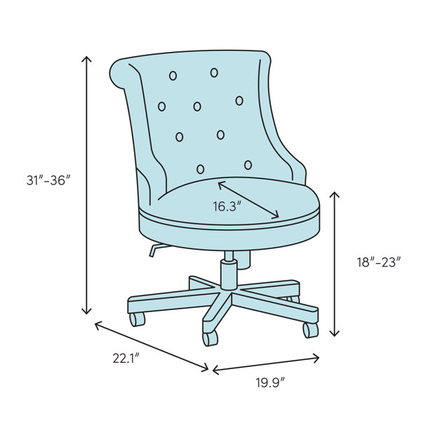 Wrought Studio Roache Office Chair Gray