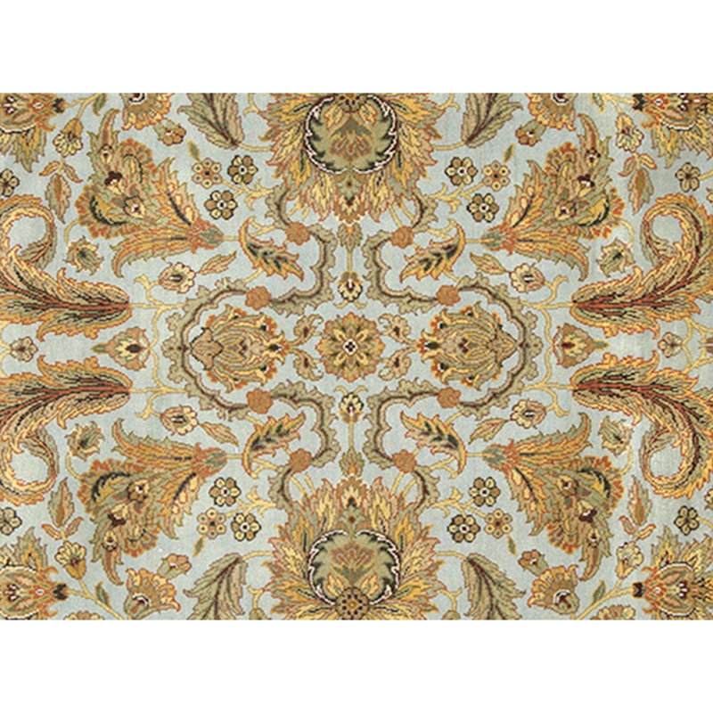 Tapis rouge et crème noué à la main de haute qualité