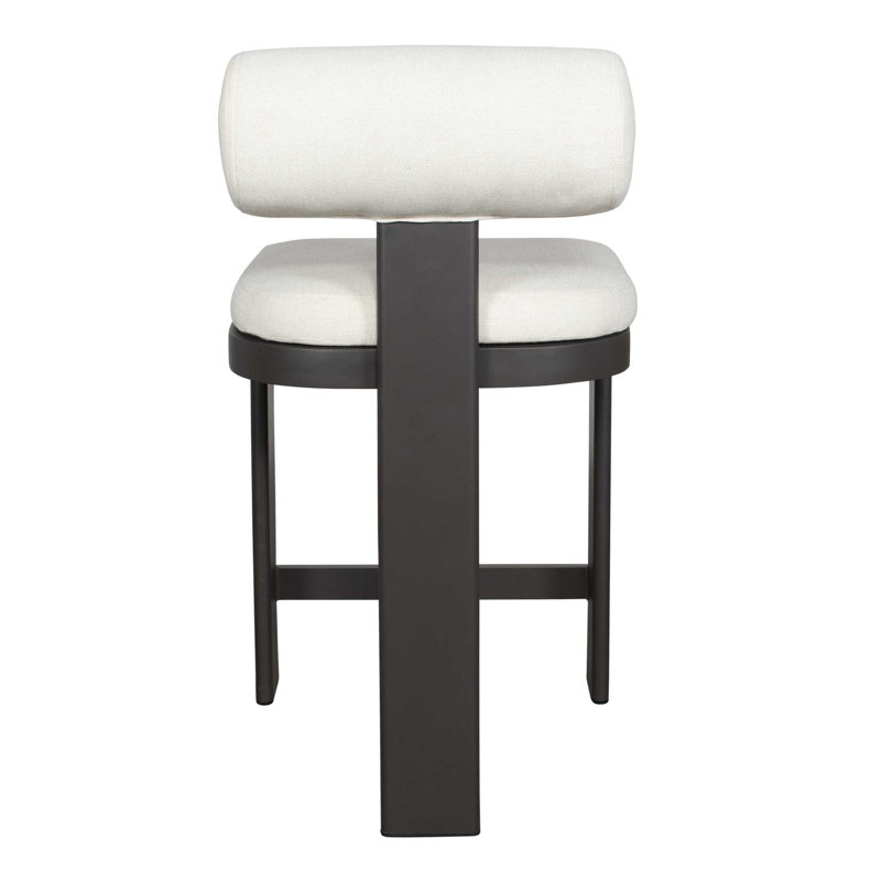 Uttermost Bolster Back Outdoor Bar Stool, 26"