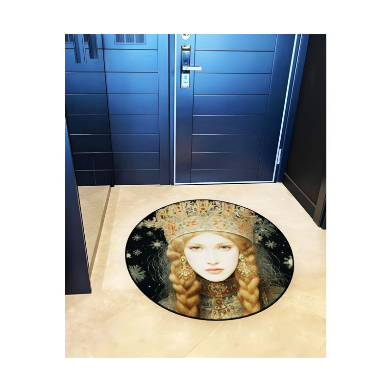 Femme tressée à couronne, Rond 5 pi