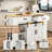 Kitchen Island With Wheels And Drop Leaf Countertop, Rolling Kitchen Island Cart, With 2 Drawers And Adjustable Shelves-657940416