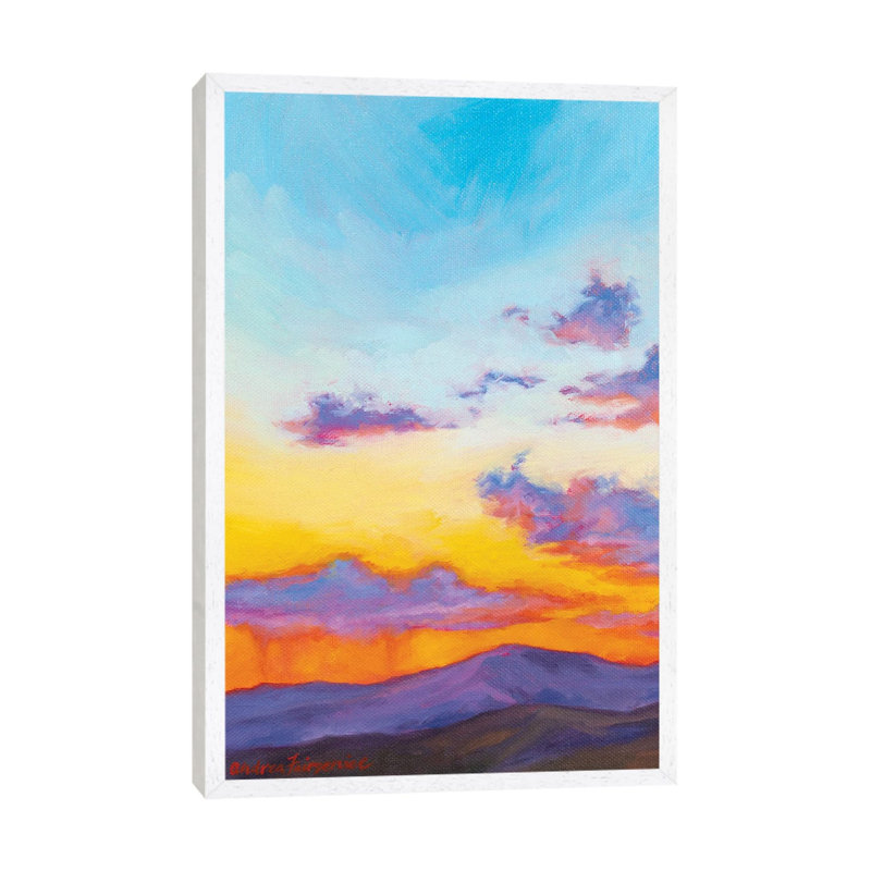 Storm Clouds by Andrea Fairservice - Painting on Canvas, White Framed, 66.04 cm H x 45.72 cm W