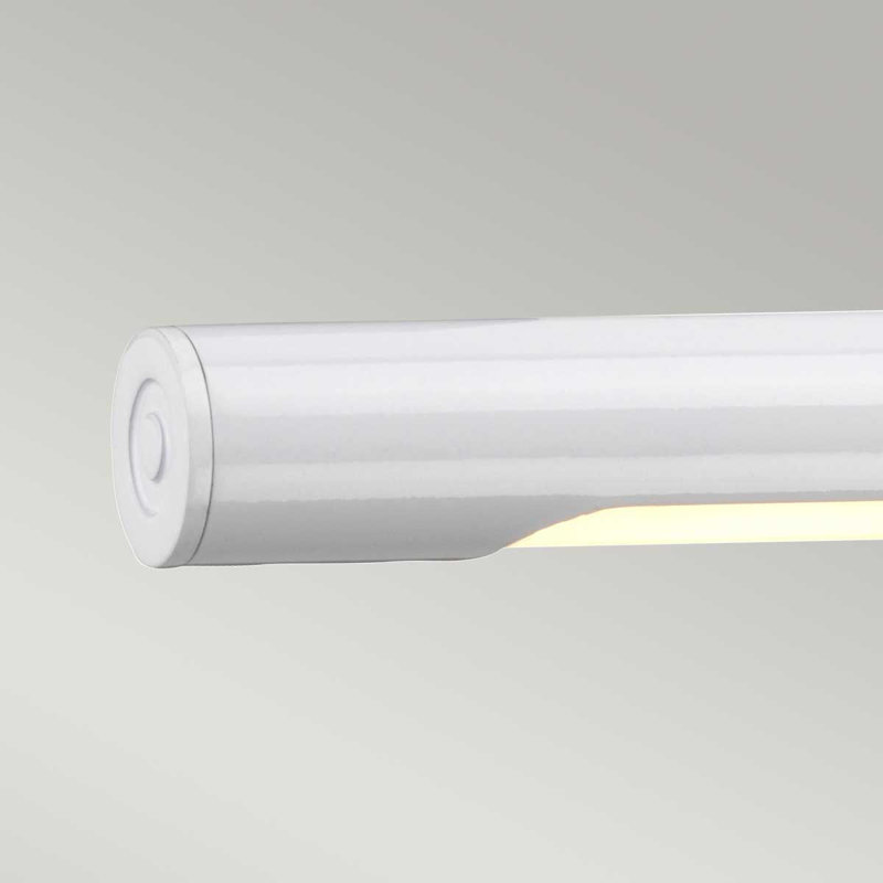 Alton 1 -Light Hardwired Dimmable LED Wall Mounted Picture Light, 14.9cm H x 67.4cm W x 20.5cm D, White
