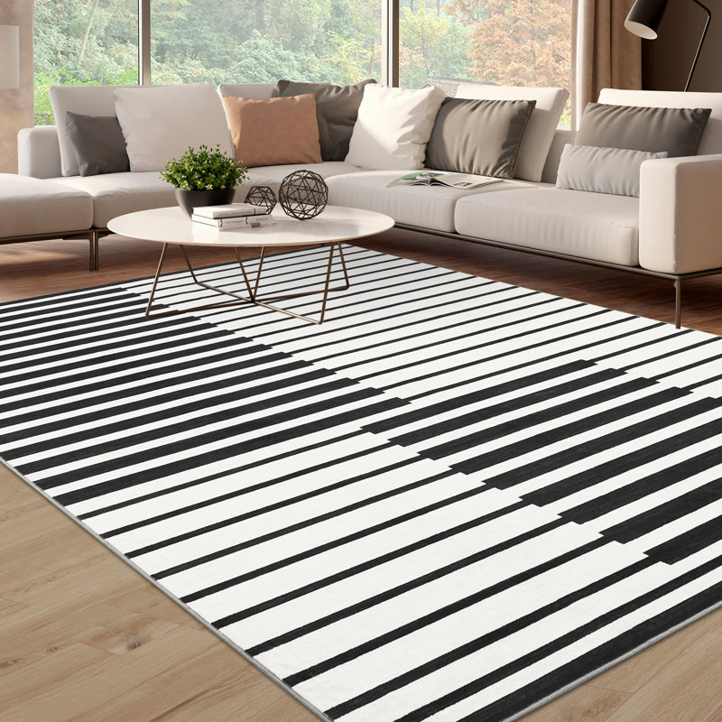Modern Design Area Rug - High Quality, 1200 GSM, Washable, Non-Slip - Ideal for Living Room, Bedroom, Office - Multiple Sizes Available