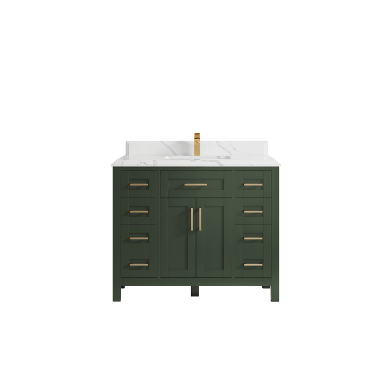 Ensemble de meuble-lavabo simple 42 po Cambridge, Calacatta Laza