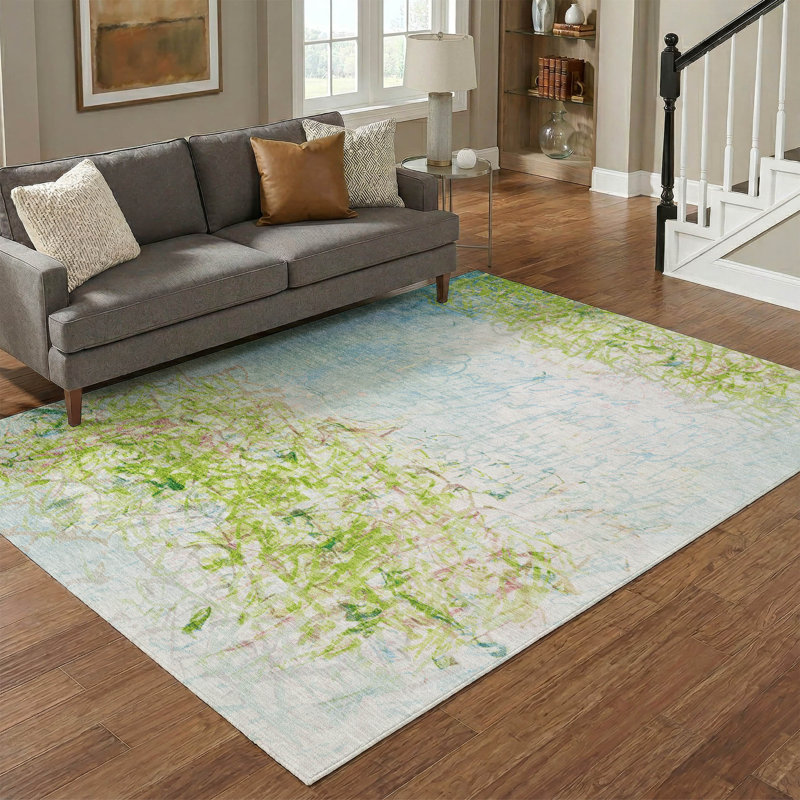 Tapis décontracté de qualité supérieure Mayfield AMF2449, Limette, 10 pi x 14 pi