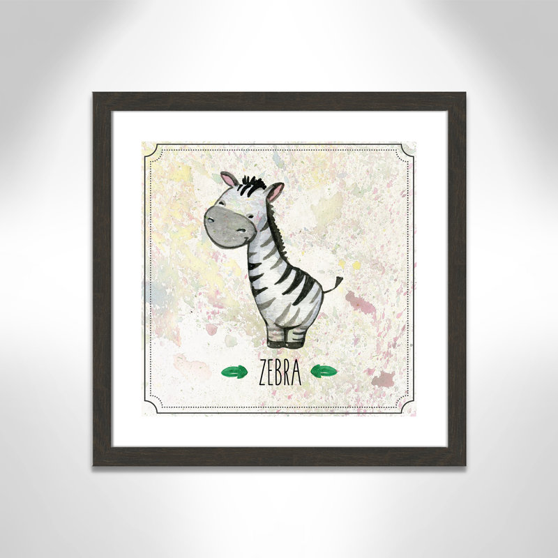 Adhésif décoratif 4 pi Jungle Day, Encadré plat à grain de bois noir, H 22,5 po x l 22,5 po x P 0,6 po