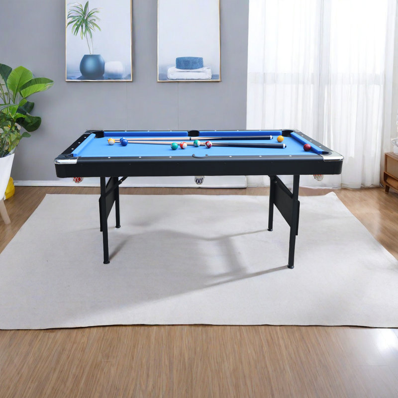 Table multi-jeux 65,75 L, Bleu et noir