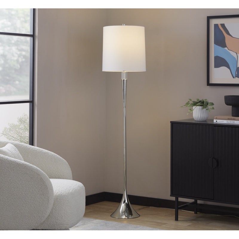 Ensemble de 2 lampes sur pied Marla, Argent argent