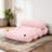 Adjustable Modular Floor Sofa with 5 Cylindrical Pillows,Convertible Corduroy Lounge Chair-1963407443