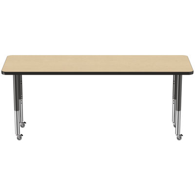 Rectangle T-Mold Adjustable Height Activity Table