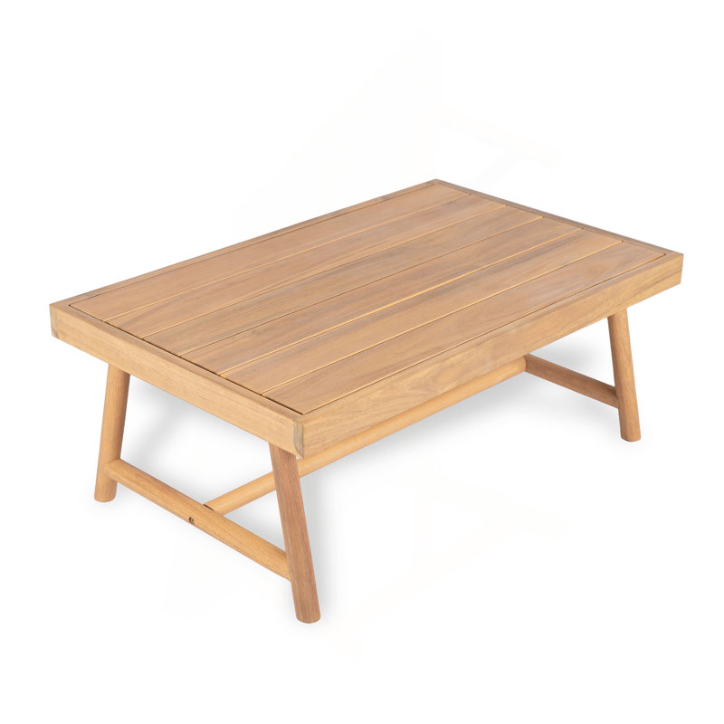 Table basse de patio en bois d'acacia