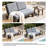 Polett Solid Wood Group Outdoor Conversation Set With Loveseat And Side Table-1868612205-1868612209