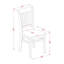 Ensemble de table de cuisine 5 pièces pour 4 personnes comprenant une table de salle à manger carrée et 4 chaises en bois massif, 36 x 36 pouces, acajou-122935445-106903850-106903849