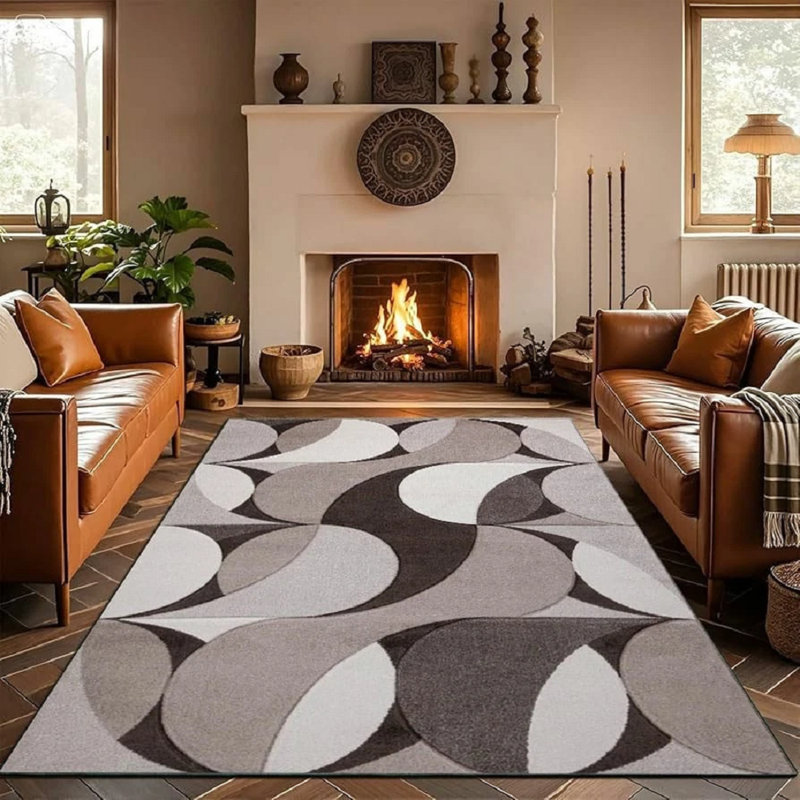 Geometric Indoor / Outdoor Area Rug, Runner 60 x 220 cm