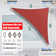 Amgo Customize Triangle Shade Sail - 200 GSM, 95% UV Blockage with Hardware Kit