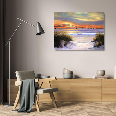 "Dovecove Romanello", galerie d'art sur toile tendue par Diane, "Sunset over Robert Moses" R778D