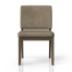Ashleigh Aurora Leather Upholstered Soft Back Chair, Latte (Set of 2)