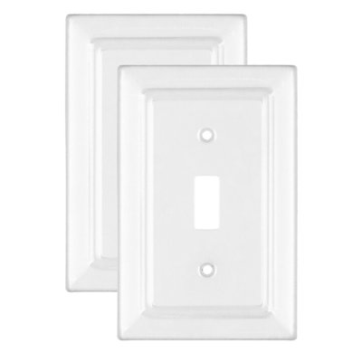 Architectural 1-Gang Toggle Light Switch Standard Wall Plate
