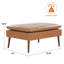3 Seater Faux Leather Sofa-1347960848
