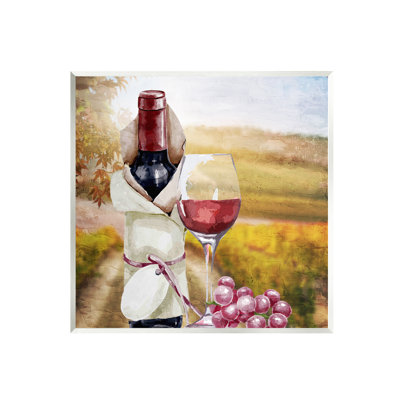 «Wine Bottle Scenery», art giclée par Kim Allen