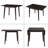 29"- 45" Extendable Dining Table For 4, Folding Kitchen Table With Rubberwood Legs, Space-Saving Dinner Table For Living Room, Kitchen, Dining Room, Small Space-1330952006