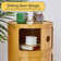Modern Stackable Round Nightstand with Storage – 2-Tier Side Table Cabinet with Drawers
