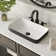 DeerValley Ally 19'' x 12'' Drop-In Bathroom Sink Semi-Recessed Vessel Sink Rectangular Above Counter Basin