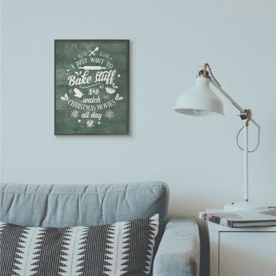 " I Want to Bake Stuff " Textual Art Print
