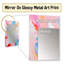 Blue an pink paint storm IV - Modern Rectangular Wall Mirror-900815141
