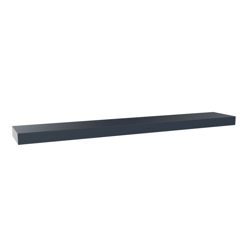 Painted Wood Floating Shelf, Blue