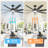 65in Modern Smart Ceiling Fan With Light, 7 Durable Abs Blades-754965547-754965556