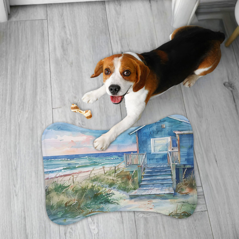 Tapis d'alimentation en forme d'os 1 pièce Gentle Ocean