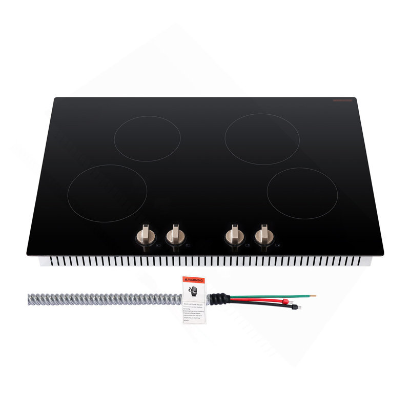 Commande de brûleur de comptoir électrique à 4 brûleurs 6600W