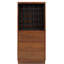 Armoire à vin au fini noyer, 3 tiroirs, pour 25 bouteilles en noyer, 25 tiroirs, tiroir avec glissières en métal