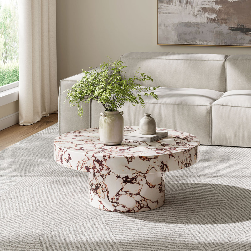 Table basse extérieure 33,86 po Alora, Marbre rouge