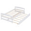 Lit plate-forme avec lit gigogne-584322718