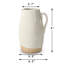 Approx. 9" High Off Whtie Ceramic Pitcher