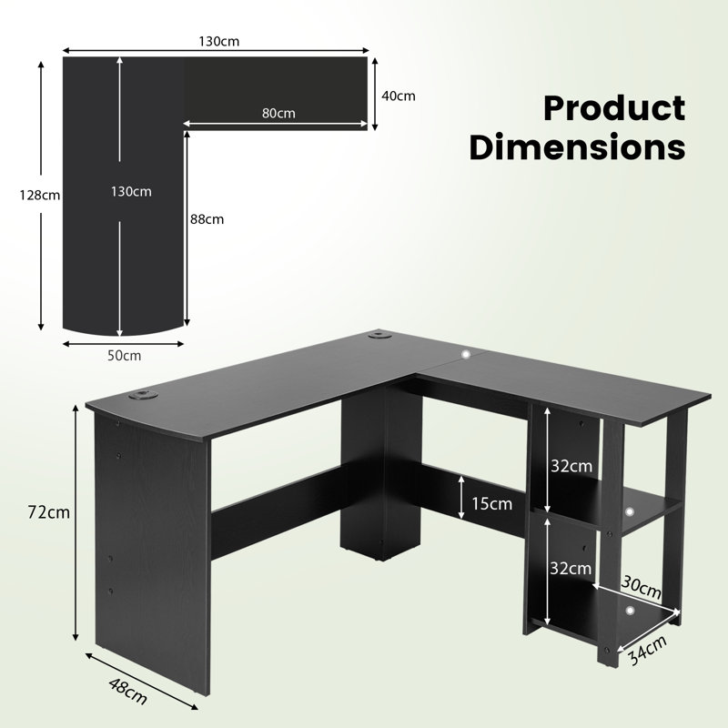 Naftula L-Shaped Computer Desk
