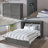 Fabiano Storage Murphy Bed with 6" Mattress, Storage and Built-in Charger-923300005-805973672