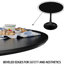 Table de salle à manger ronde ronde de 31,5 po de diamètre, table de bout Mid-Century, pour salon Tulip avec surface, base piédestal, 2 personnes-561703935