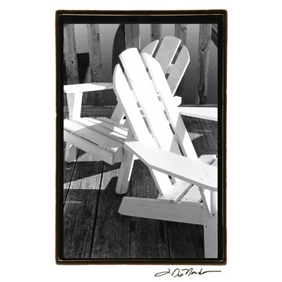 Seating For Two by Laura DeNardo - Wrapped Canvas Art Print