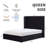 Carmen Upholstered Wingback Bed-1119407560-1109086687