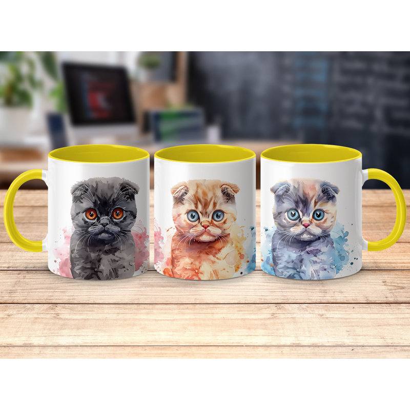 Ceramic Coffee Mug, Yellow