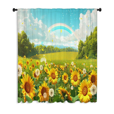 Rideau transparent en polyester Melana