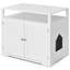 Bac à litière pour chat en bois avec couvercle de rangement pour animaux de compagnie Murphy Pet ™ d'AucielloTucker Murphy-1337453224