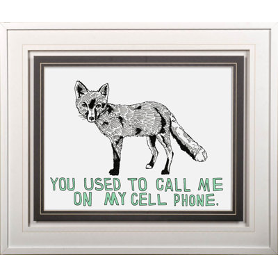 Fox by Marie, Natasha a Framed Art Print Matted under Glass