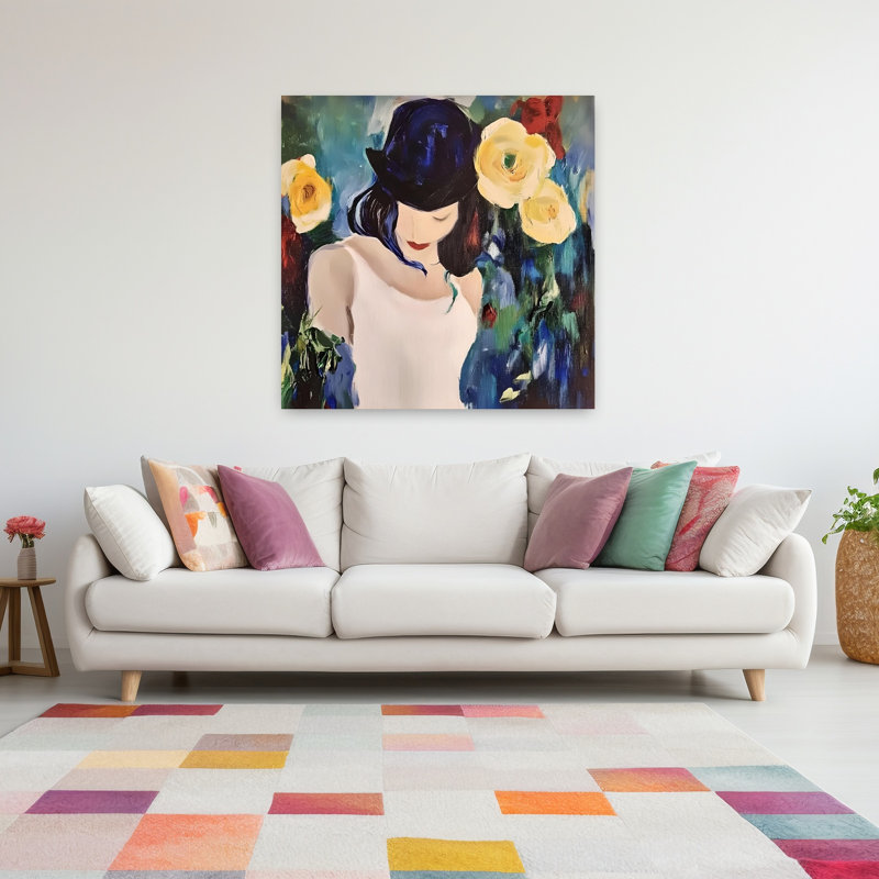 Art contemporain Portrait contemporain, H 48 po x l 48 po